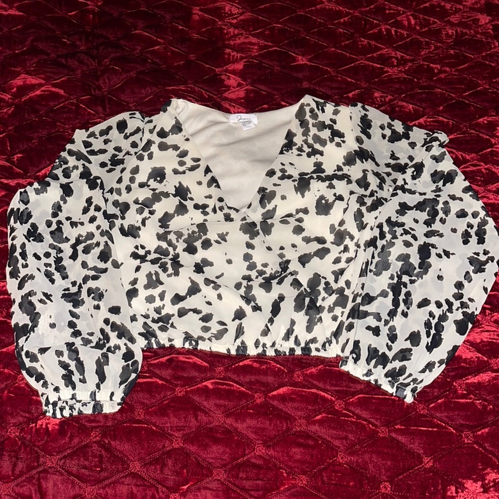 polkadot blouse